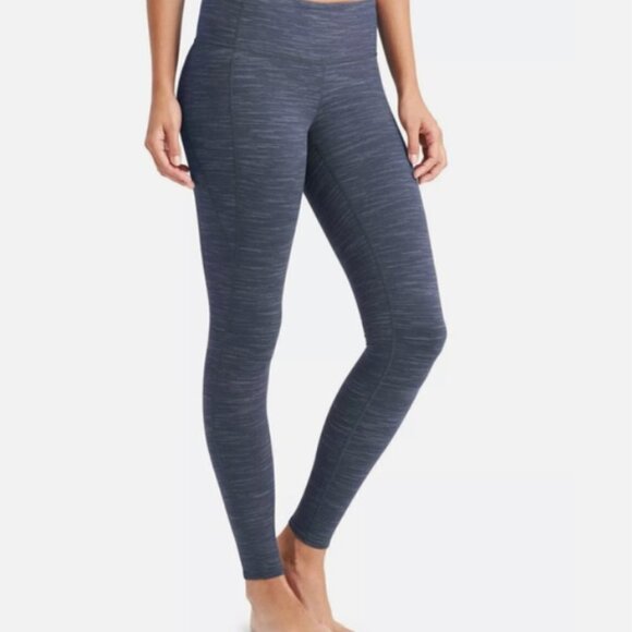 🦋 ATHLETA Striated Revelation Tight Blue Striped Leggings Size XS - Picture 1 of 7